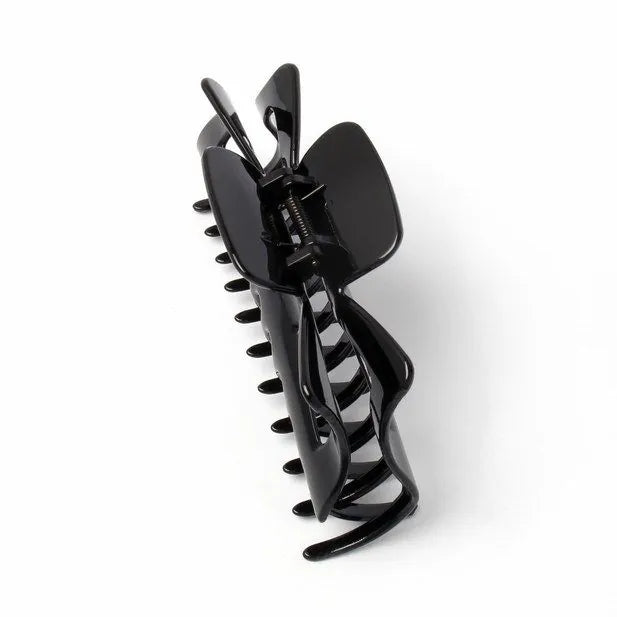 Recycled Black Hair Clamp, 14 cm, Eco-Friendly Polystyrene