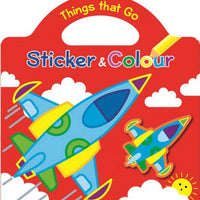 Things that Go - Sticker and Colouring Carry Along Book