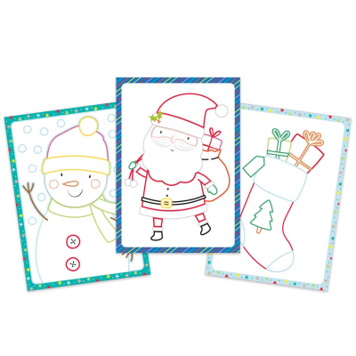 Activity Christmas Colouring Book & Paint Set - Anilas UK