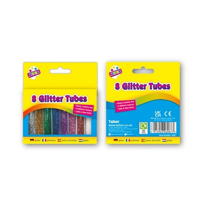 Assorted Tubes of Glitter (Pack of 8) - Anilas UK