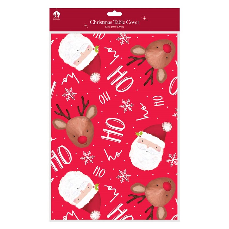 Christmas Kids Ho Ho Ho Paper Table Cover (109x160 cm) - Anilas UK