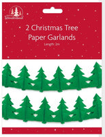 
              Pack of 2 Christmas Tree Paper Garlands
            