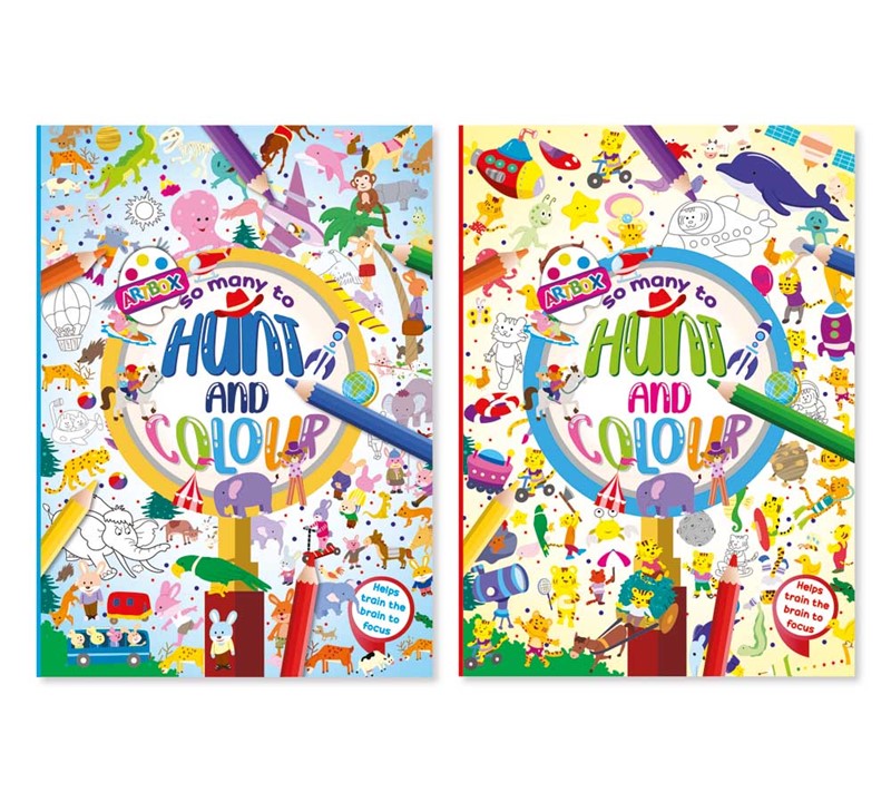 Find & Seek Colouring Book - 2 assorted designs - Anilas UK