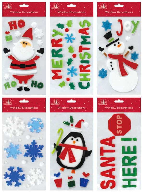 Christmas Window Gel Cling Decoration - Anilas UK