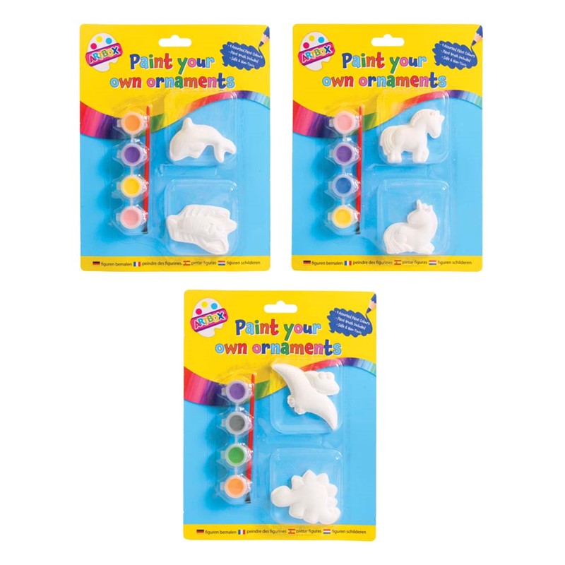 Paint your own Plaster Figures - 3 designs - Anilas UK