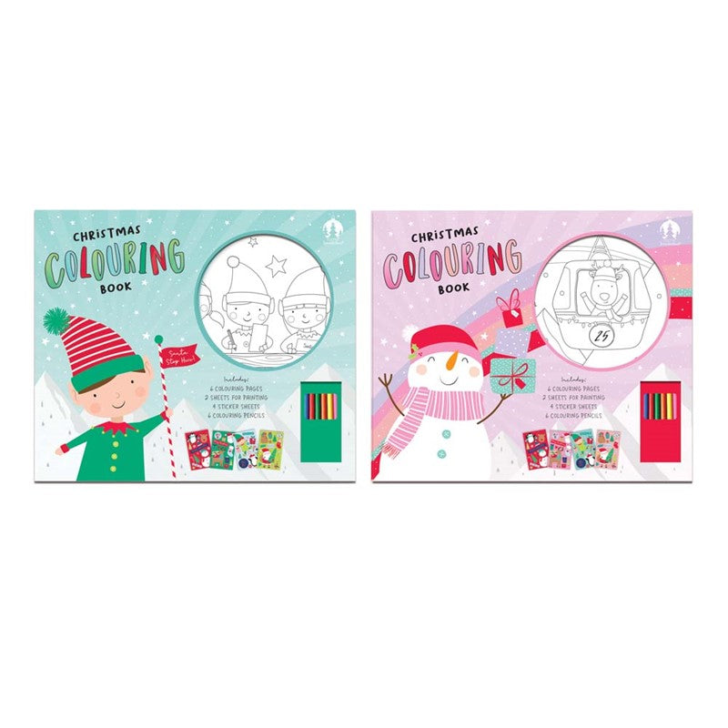 Activity Christmas Colouring & Sticker Book - Anilas UK