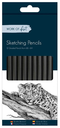 Graded Pencils - Sketching Draw Artist Crafts Art Shading (Pack of 12) - Anilas UK