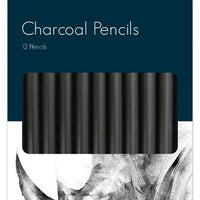 Charcoal Pencils - Blendable Easy To Use Draw Artist Shading Colouring Sharp (Pack of 12) - Anilas UK
