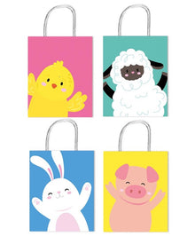 Easter Paper Treat Bags With Twisted Handles - pack of 4 - Anilas UK