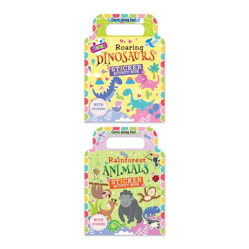 Colouring & Sticker Books - 2 assorted designs - Anilas UK