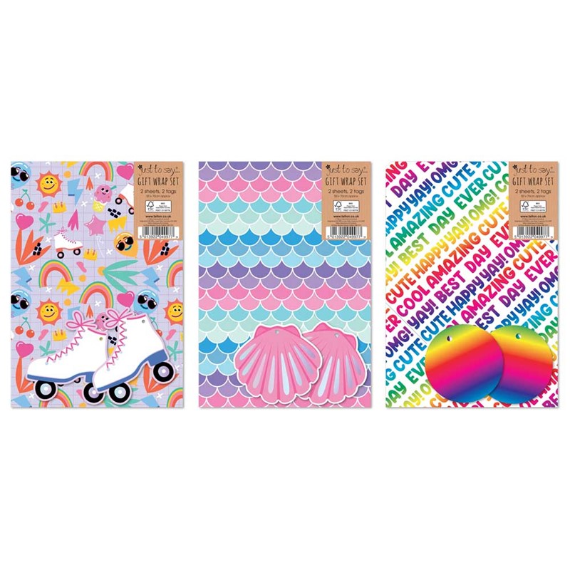 Flat Wrap & Tags Girls Designs - Anilas UK