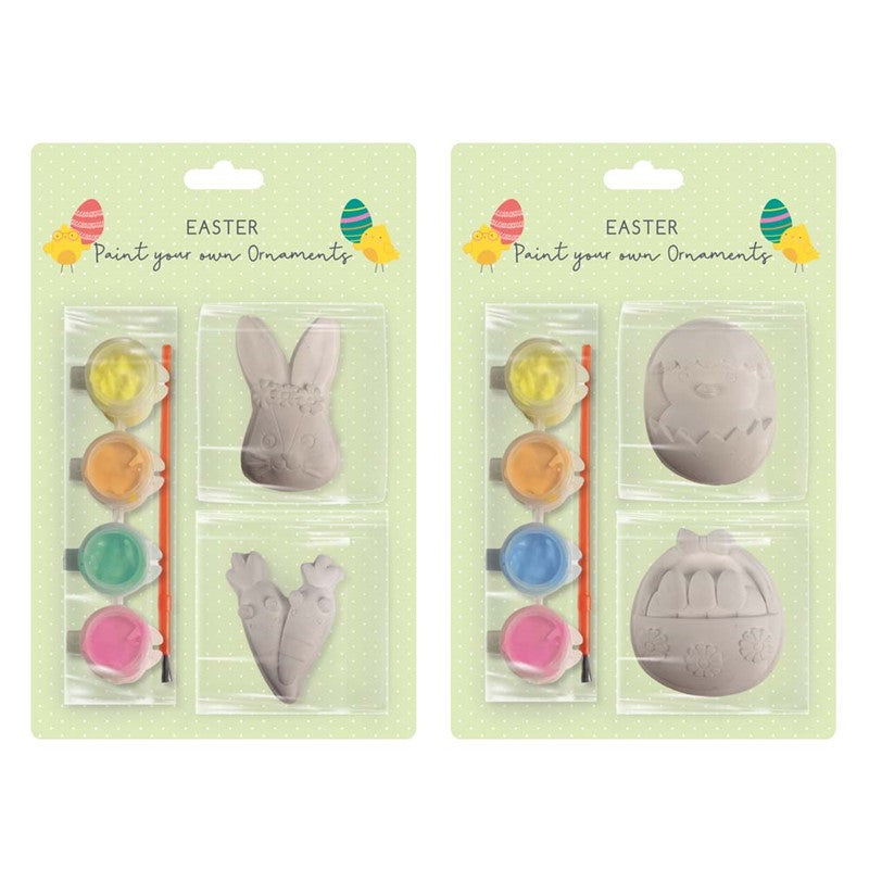 Happy Easter Paint Your Own Ornaments - 2 designs - Anilas UK