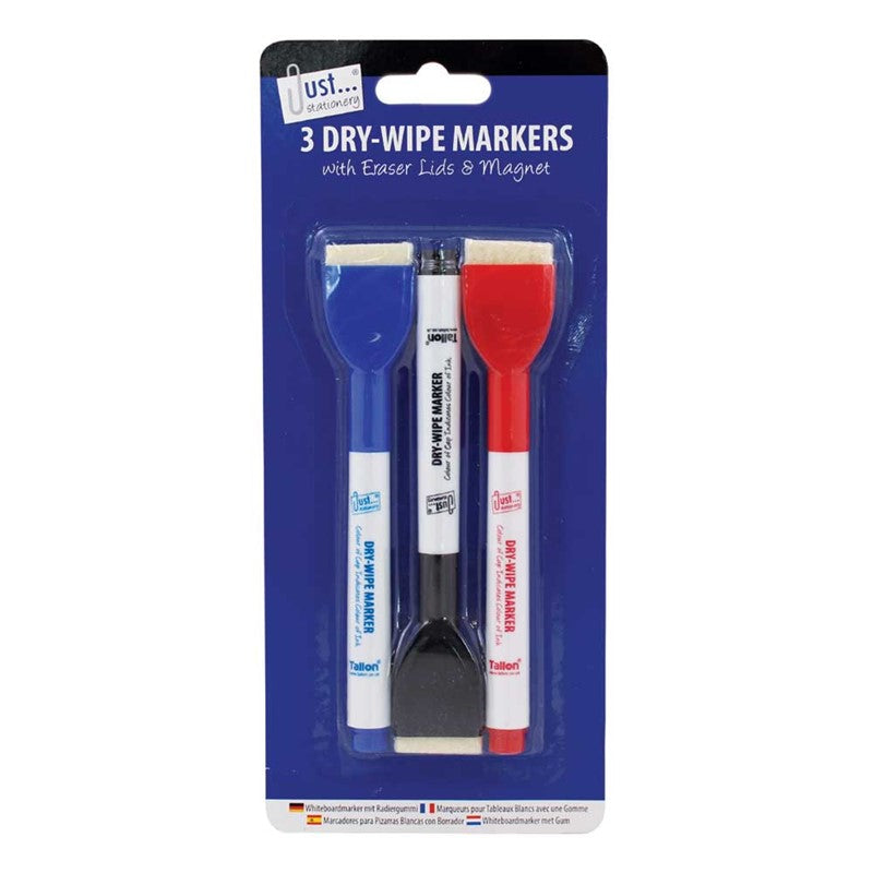 Magnetic Dry-wipe Markers with Erasers - Anilas UK