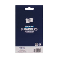 
              Black Permanent Markers (Pack of 8) - Anilas UK
            