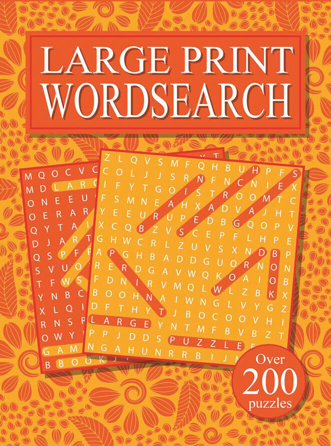 Large Print Wordsearch Book - Anilas UK