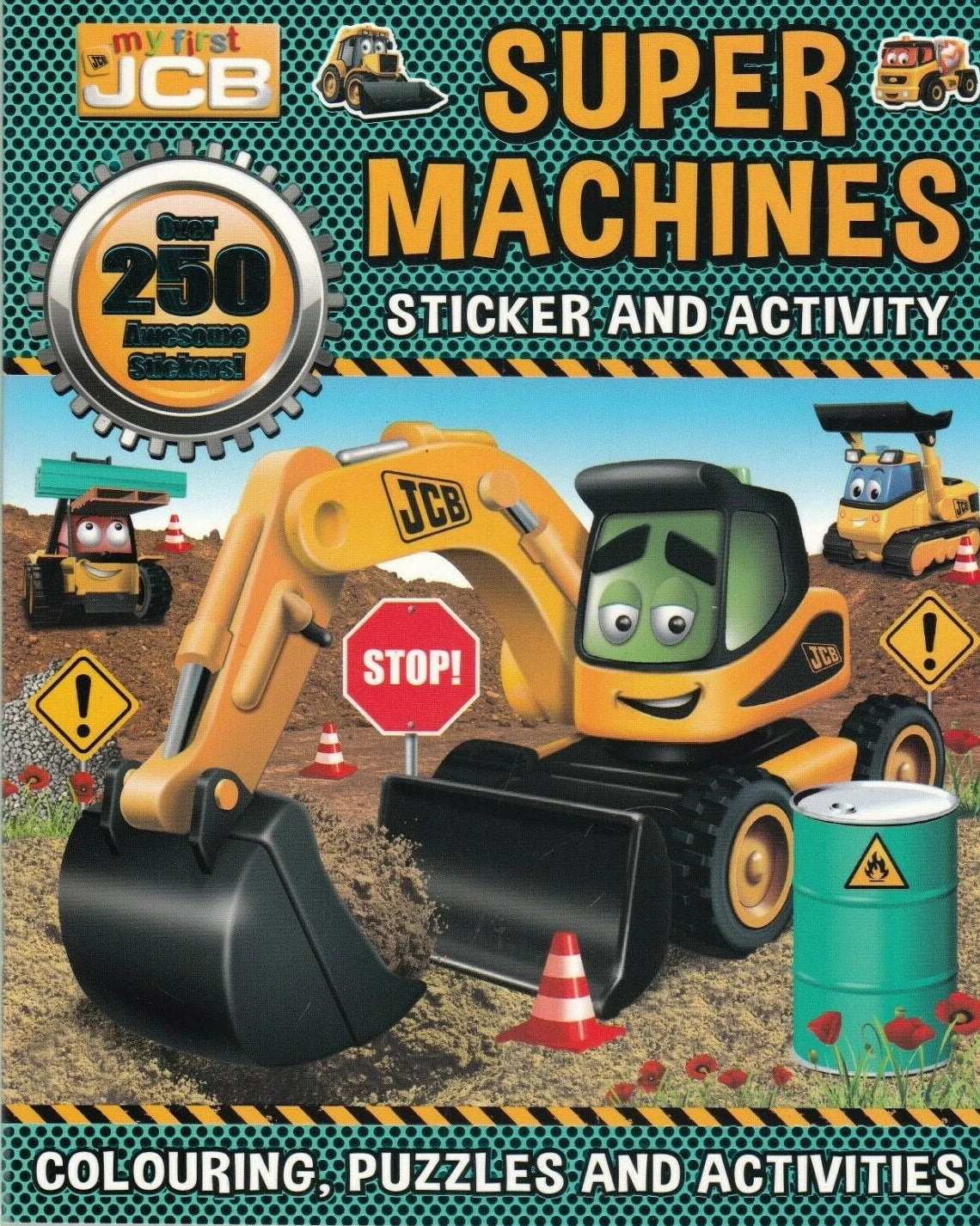 My First JCB: Super Machines Sticker and Activity - Anilas UK