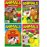 Animals Colouring Books (Set of 4)