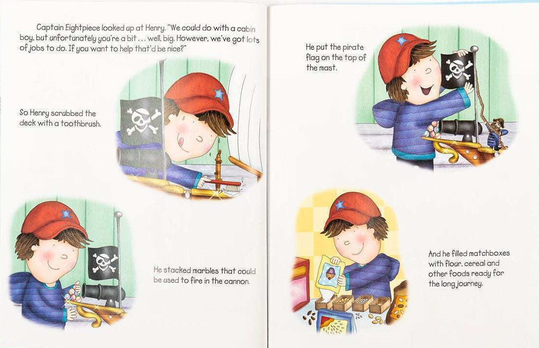 Henry's Pirate Surprise Children's Picture Story Book - Anilas UK