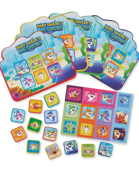 Baby Shark Ocean Bingo Game, 18 Months+, 4-Player Educational Set - Anilas UK