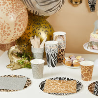 
              Safari Animal Print Paper Cups (Pack of 8) - Anilas UK
            