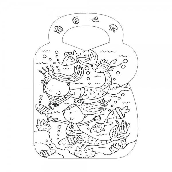 Mermaid or  Pets Carry Along Colouring Book
