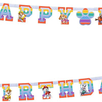 Paw Patrol Happy Birthday Letter Banner