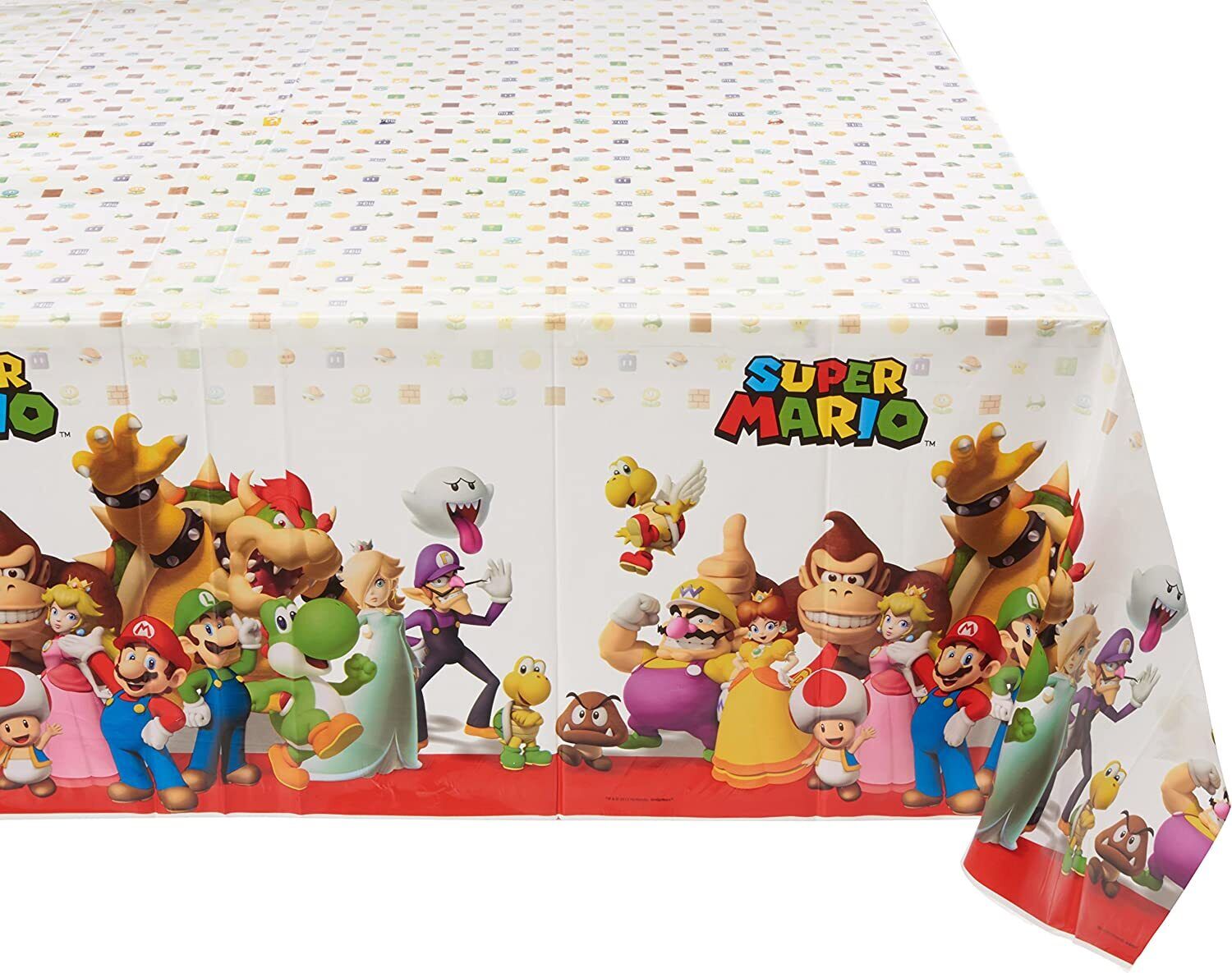 Complete Super Mario Themed Party Pack for 8 people Including Tableware and Favours - Anilas UK