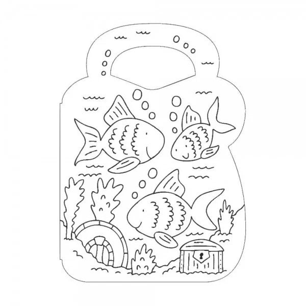 Mermaid or  Pets Carry Along Colouring Book