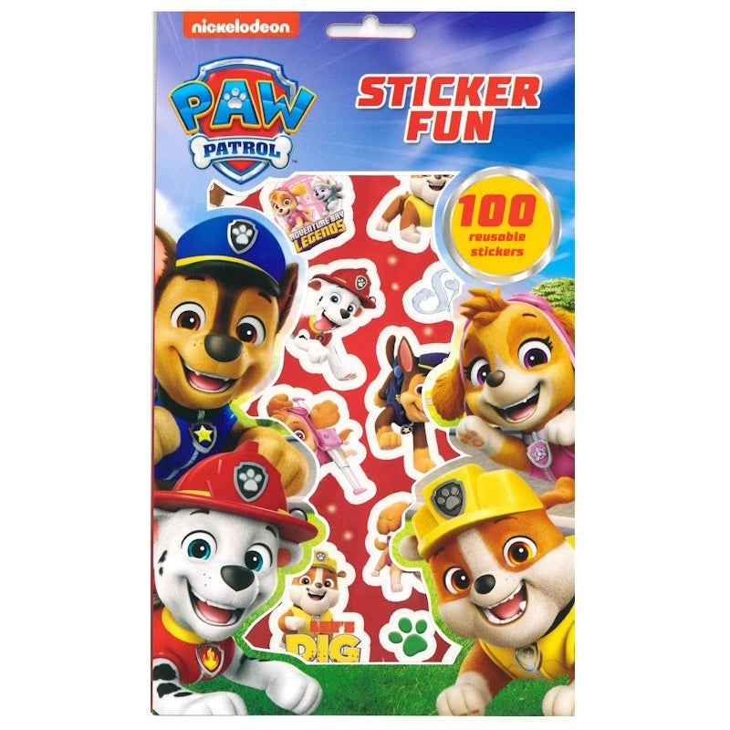 Paw Patrol Sticker Fun - 100 Reusable Stickers