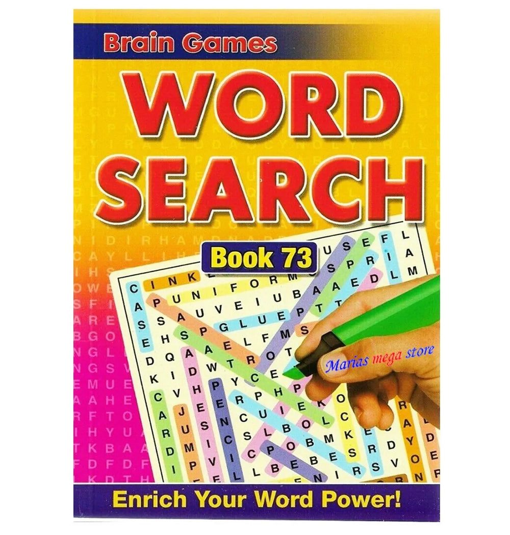 Wordsearch Book Puzzle Book - Anilas UK