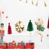 Nutcracker Paper Garland with Tassels - Anilas UK