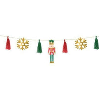 Nutcracker Paper Garland with Tassels - Anilas UK