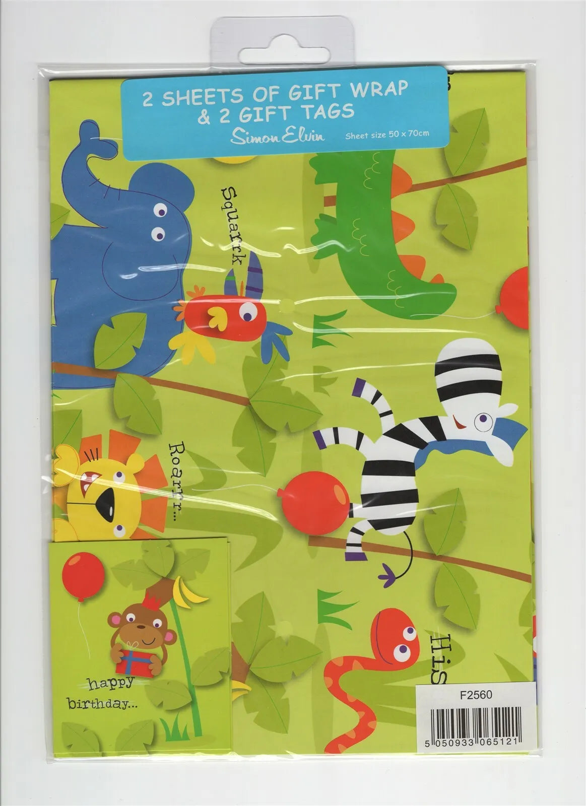 Animals wrapping paper and gift tags - Anilas UK