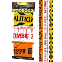 Halloween Printed Fright Tapes 3 pieces (3 x 3m)