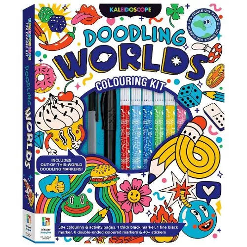 Doodling Worlds Colouring Kit - Anilas UK