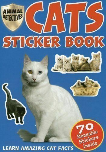 Animal Detectives Cats Sticker Book - Anilas UK