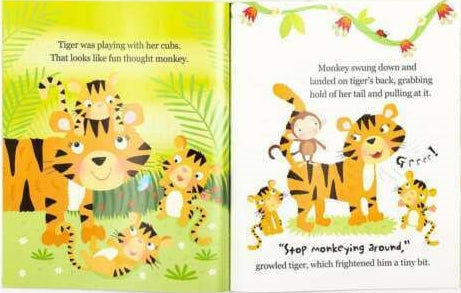 Stop Monkeying Around Children's Picture Story Book - Anilas UK