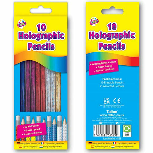 Holographic HB Pencils (Set of 10) - Anilas UK