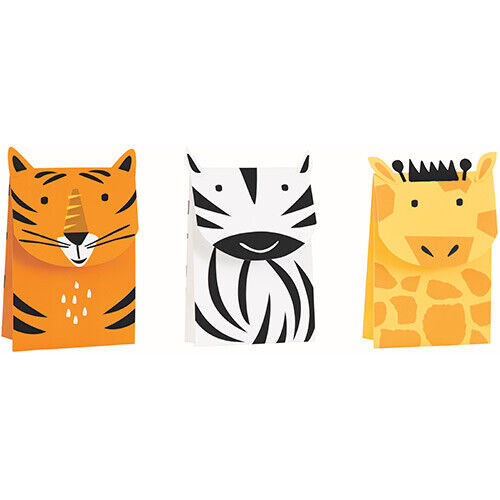 Animal Safari Sweet Treat Bags - Pack of 3 - Anilas UK