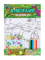 
              Dinosaur Colouring Set with Stickers
            