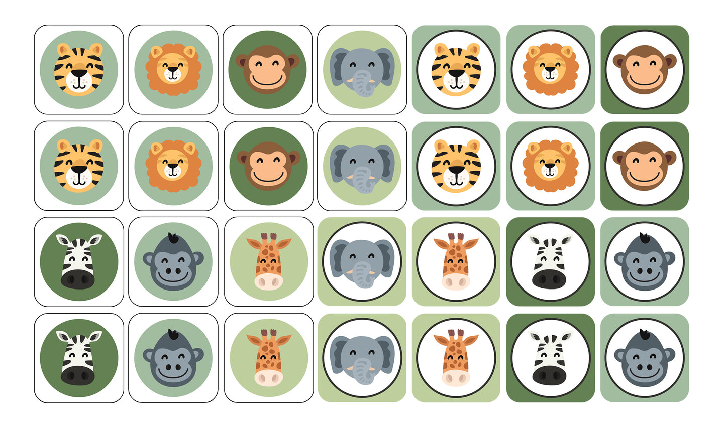 Jungle Mini Snap Cards - Anilas UK