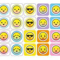 Smiley Faces Mini Snap Cards