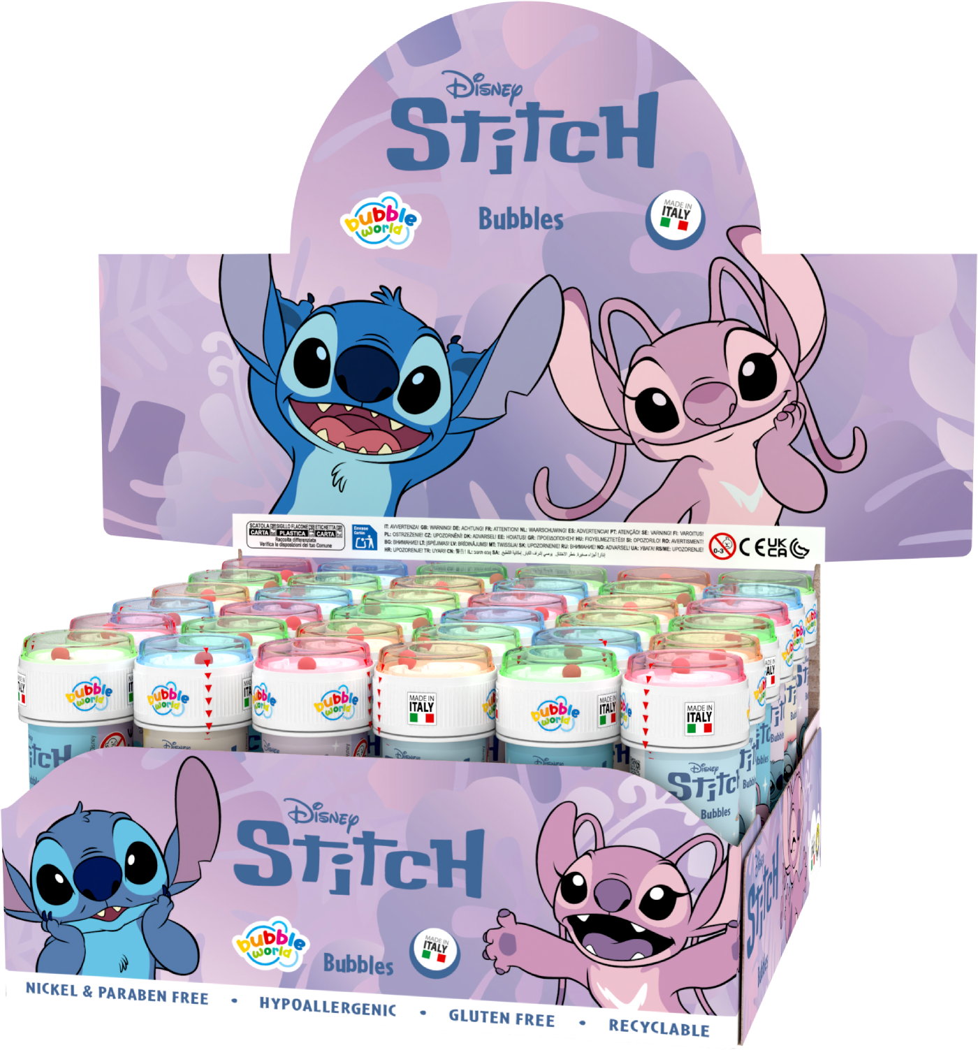 Stitch and Angel Bubble Tub with Wand - Anilas UK