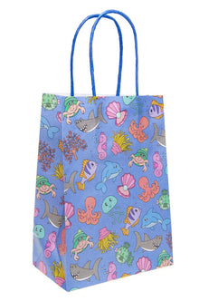 Paper Gift Bag Sea Animals view with vibrant marine design