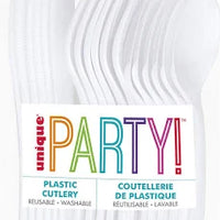 18pc Assorted Bright White Cutlery - Anilas UK