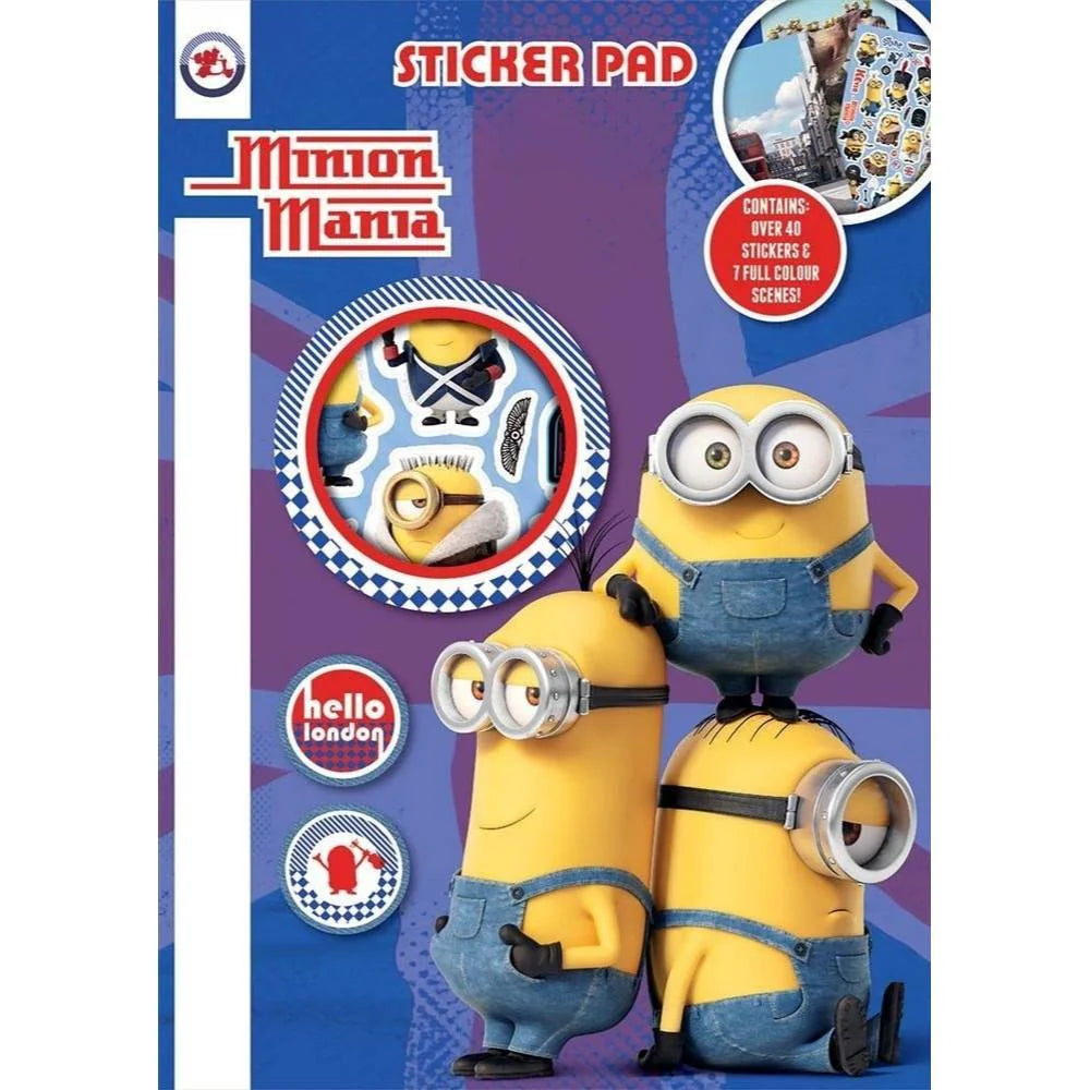 Minion Mania Sticker Pad - Anilas UK
