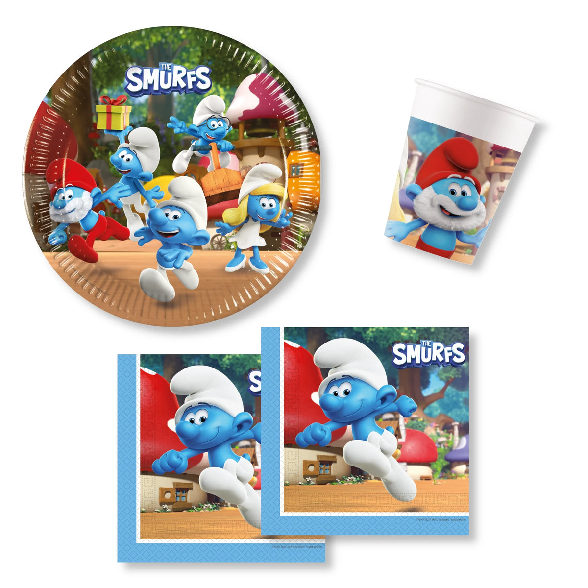 Anila's Smurfs Party Pack for 16 people - Anilas UK