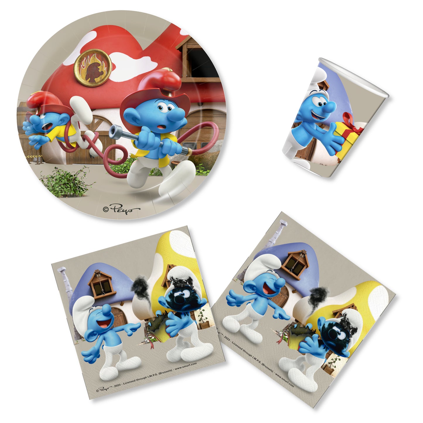 Anila's Smurfs Party Pack for 16 people - Anilas UK