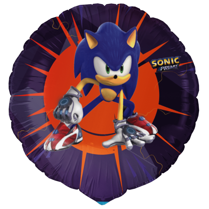 Sonic Party Foil Balloon 46cm with dynamic Sonic designs