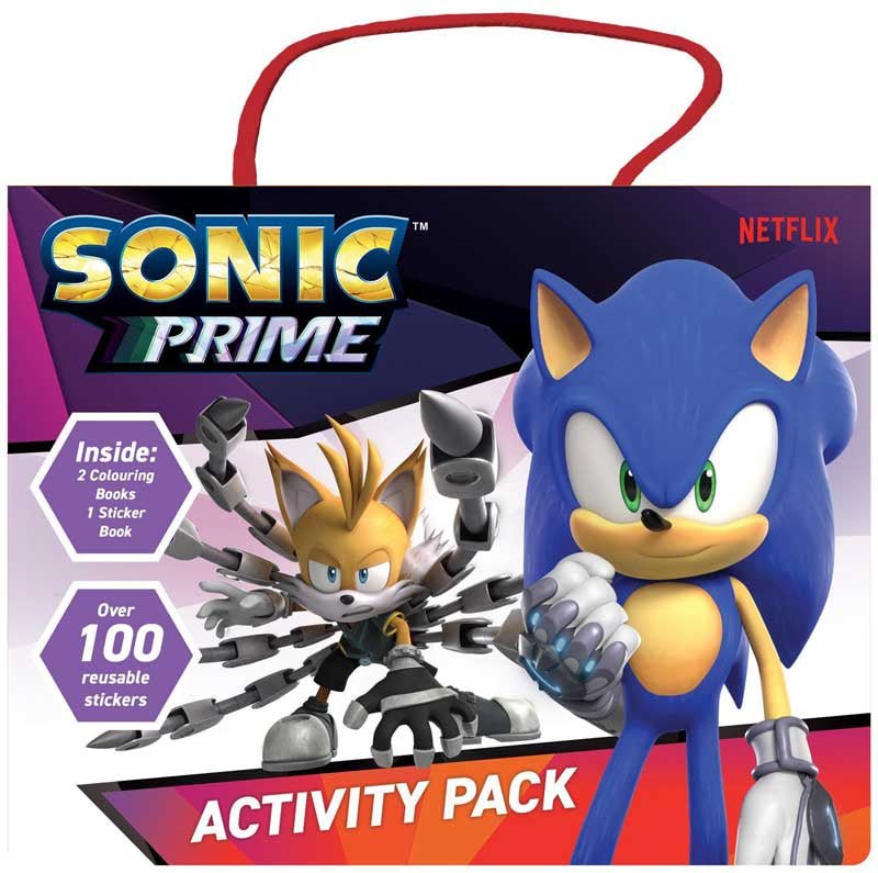 Sonic Prime Activity Pack with colouring books and stickers
